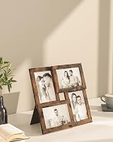 SONGMICS Picture Frame Collage 4x 4x6 Photos 10x15 cm RPF025X01 Vintage Brown view 4