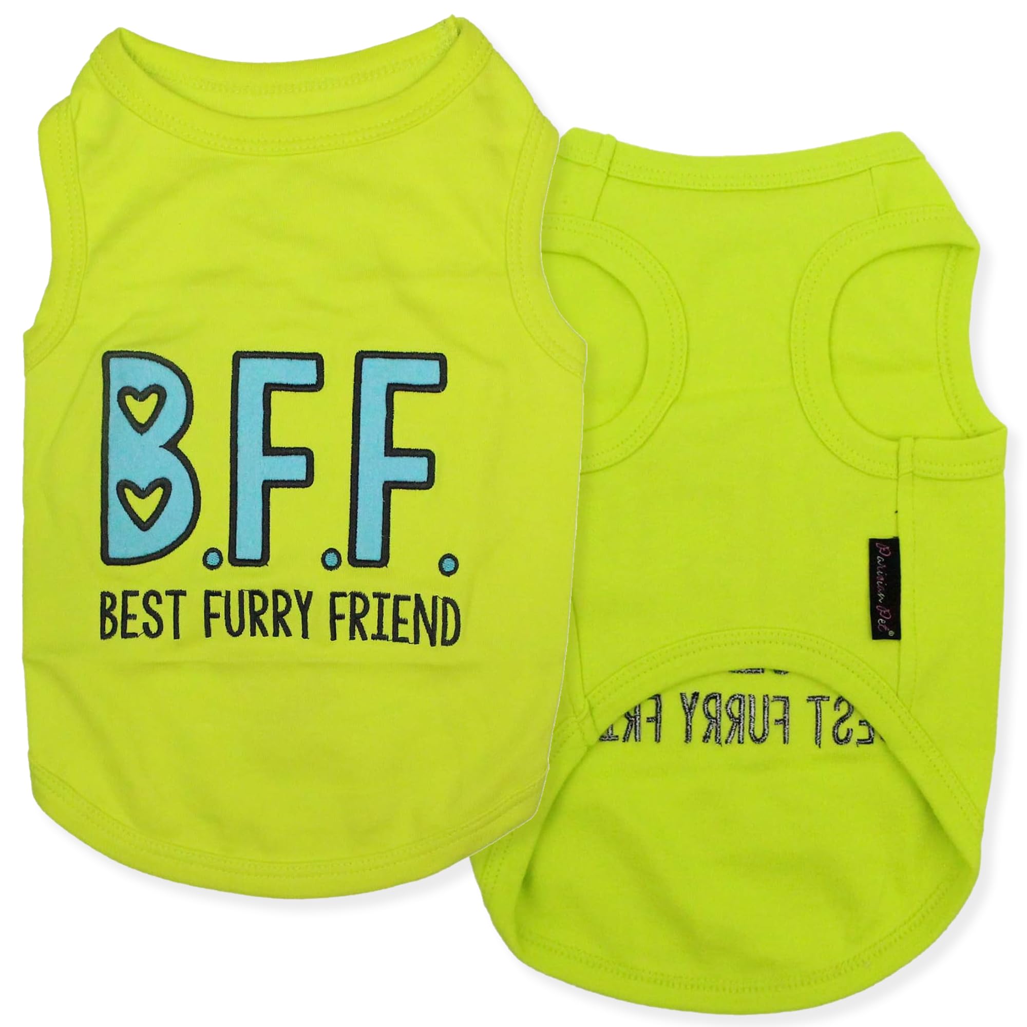 Parisian Pet Funny Cute Dog Cat Pet Shirts Caution Can't Control My Licker, I Work Out, Little Monster, WTF, BFF, Bling $, Got Treats, Babe Magnet, Little Miss Attitude (Best Furry Friend, M)