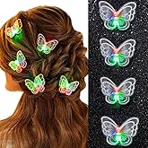 JEWEKY Light up Butterfly Hair Clips Christmas Hair Accessories Gift for Women