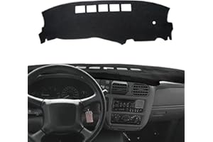 POSAID Dash Cover for 1998-2004 Chevy S10 GMC Sonoma, Dashboard Cover for 1998-2005 Chevrolet Blazer, Dashboard Dash Mats for 1998-2001 GMC Jimmy, Black