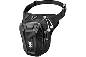 ISEYOU Thigh Bag, Drop Leg Bag for Women Men, Motorcycle Leg Bag with Leg Strap, Expandable Storage Tank Bags, Leg Fanny Pack for Racing Bike Cycling Horse Riding Hiking Camping Fishing Travel Outdoor