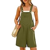 ANRABESS Women Summer Short Overalls Loose Fit Romper Casual One Piece Jumpsuits jumper Spring Outfits