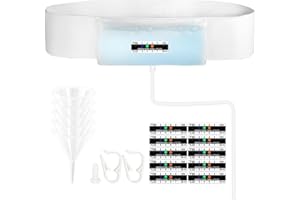 OPSTRA YEE Urine Test Complete Kit with 2-4 oz Sample Pouch, 43.3 inch Concealed Stretch Belt with 5 Liquid Release Outlets, Temperature Strips, Silicone Funnel, Clamps and Plug, Reusable Storage System (White)