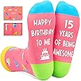 Zmart 15th Birthday Gift Ideas Socks - Presents for 15 Year Old Teen Girls Boys