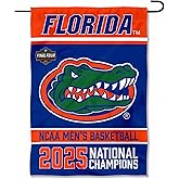 Florida Gators 2025 College Basketball National Champions Double Sided Garden Banner Flag
