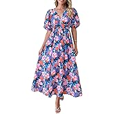 Maxigerui Women's Summer Floral Maxi Dress Spring Wedding Guest Dress 2026