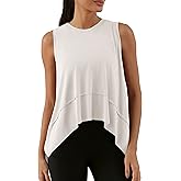 ODODOS Modal Soft Sleeveless Crop Top for Women Athletic Tee Gym Workout Cropped Yoga Tank