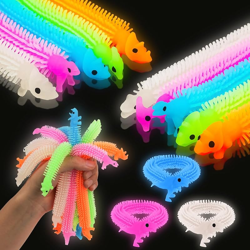 Ainiv 10PCS Sensory Fidget Caterpillar Stretchy Calming Toys