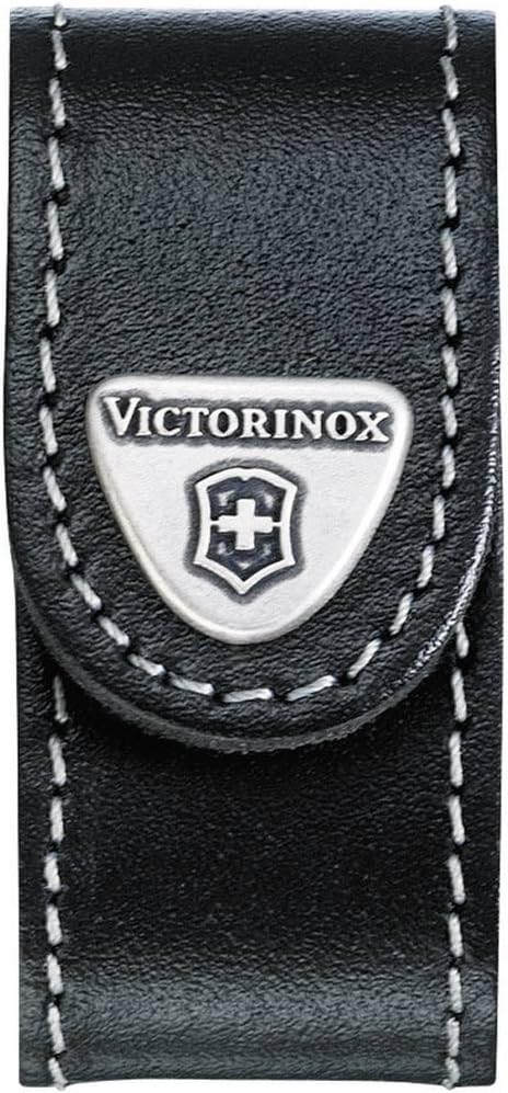 Victorinox 4.0518.XL "Jumbo" Leather-Belt Pouch for Swissflash/Minichamp of Leather, Black, 7 cm