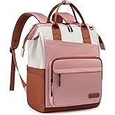 LOVEVOOK Laptop Backpack for Women, 15.6 Inch Travel Backpack for Work College Business, Water Resistant Teacher Nurse Bag with Large Capacity, School Bookbag Bags Cute Daypack for Woman Girls