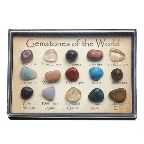 Amazon Qgem 宝石用原石チャクラキット ヒーリングバランスセット For