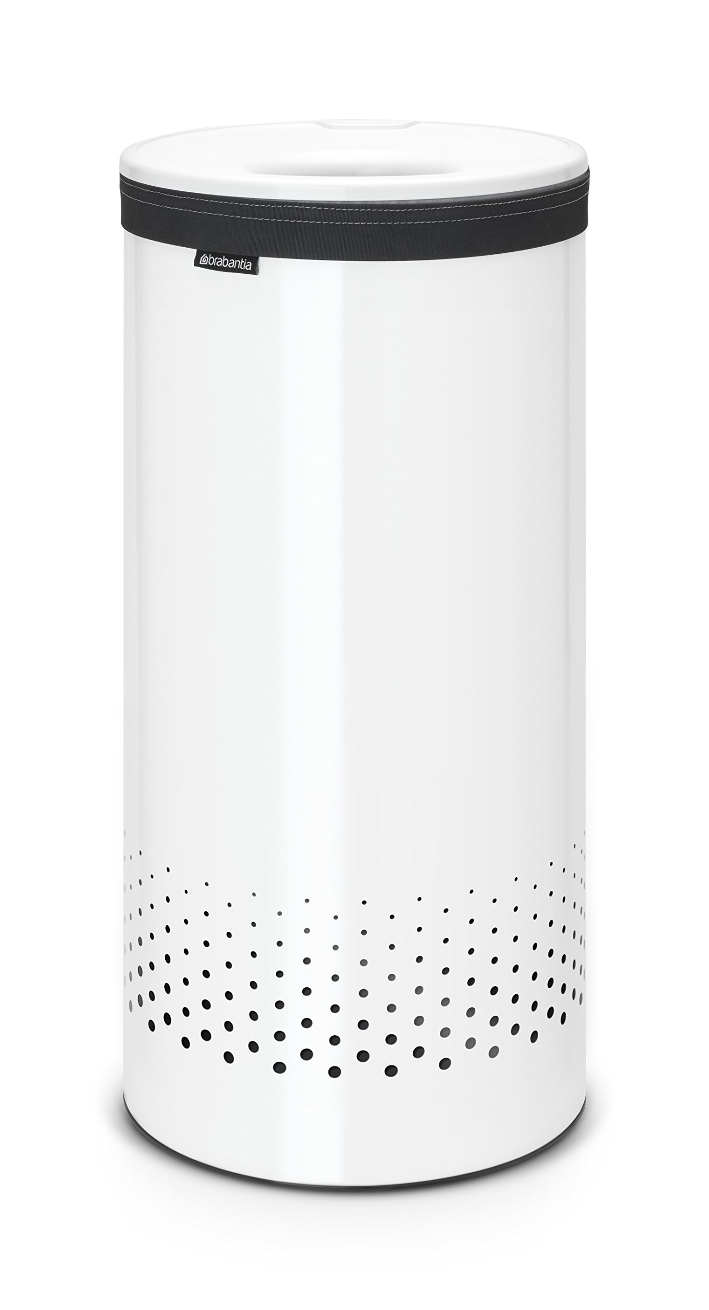 Buy Brabantia Laundry Bin with White Plastic Lid, 35 L White Online at