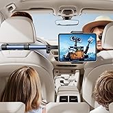 Headrest Tablet Holder for Car Accessories : [18.11-inch Long Arm] 3-in-1 Backseat Tablet Holder for Kids Road Trip Compatibl