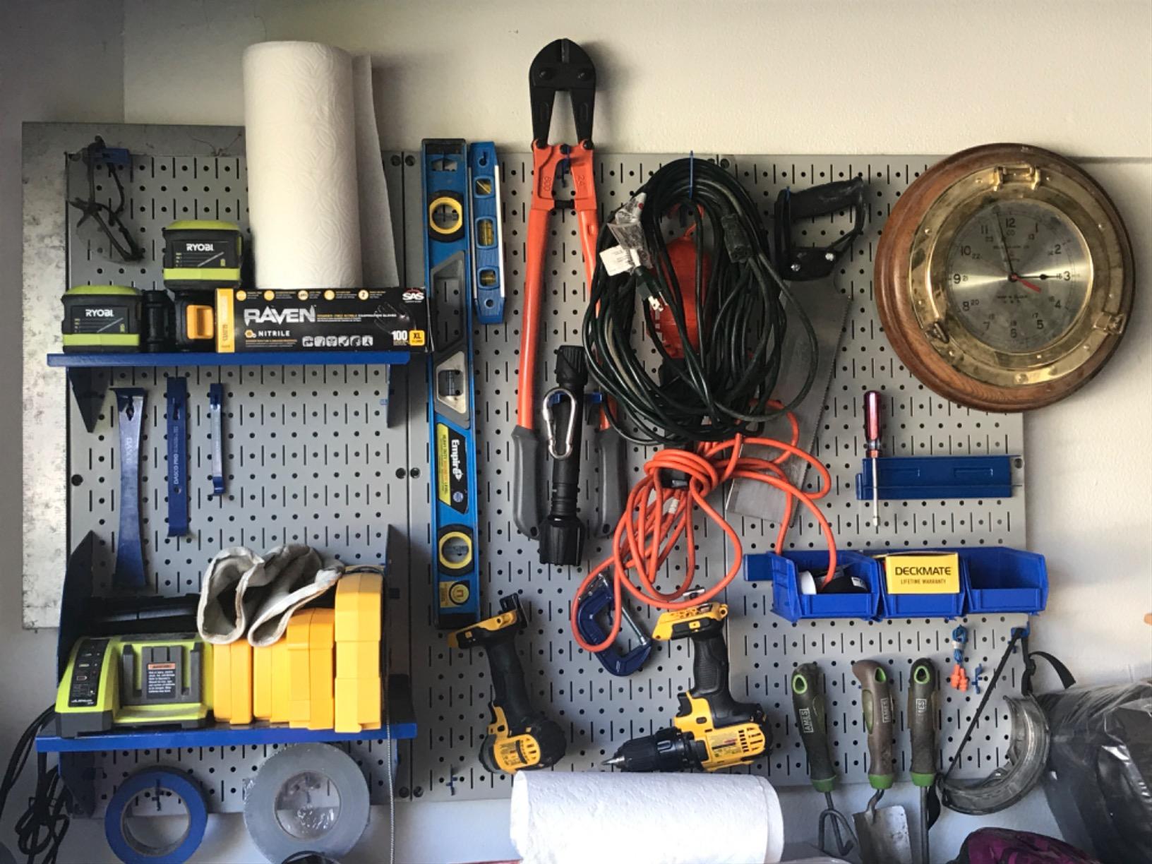 22/mo Finance Pegboard Organizer Wall Control 4 ft. Metal Pegboard
