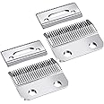 Mudder 2 Sets Professional Replacement Clipper Blades, 2 Holes Adjustable Hair Clippers Parts Blades Compatible with Cordless Magic #8148, Cordless Designer #8591, Cordless Senior #8504