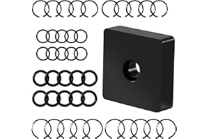 JWODO 10-Pack 1/2" and 3/8" Impact Retaining Ring Clip with O-Ring for Milwaukee Electric or Pneumatic Impact Wrenches, Includes Anvil Retaining Ring Install Tool, Compatible with Cordless and Air Wrenches