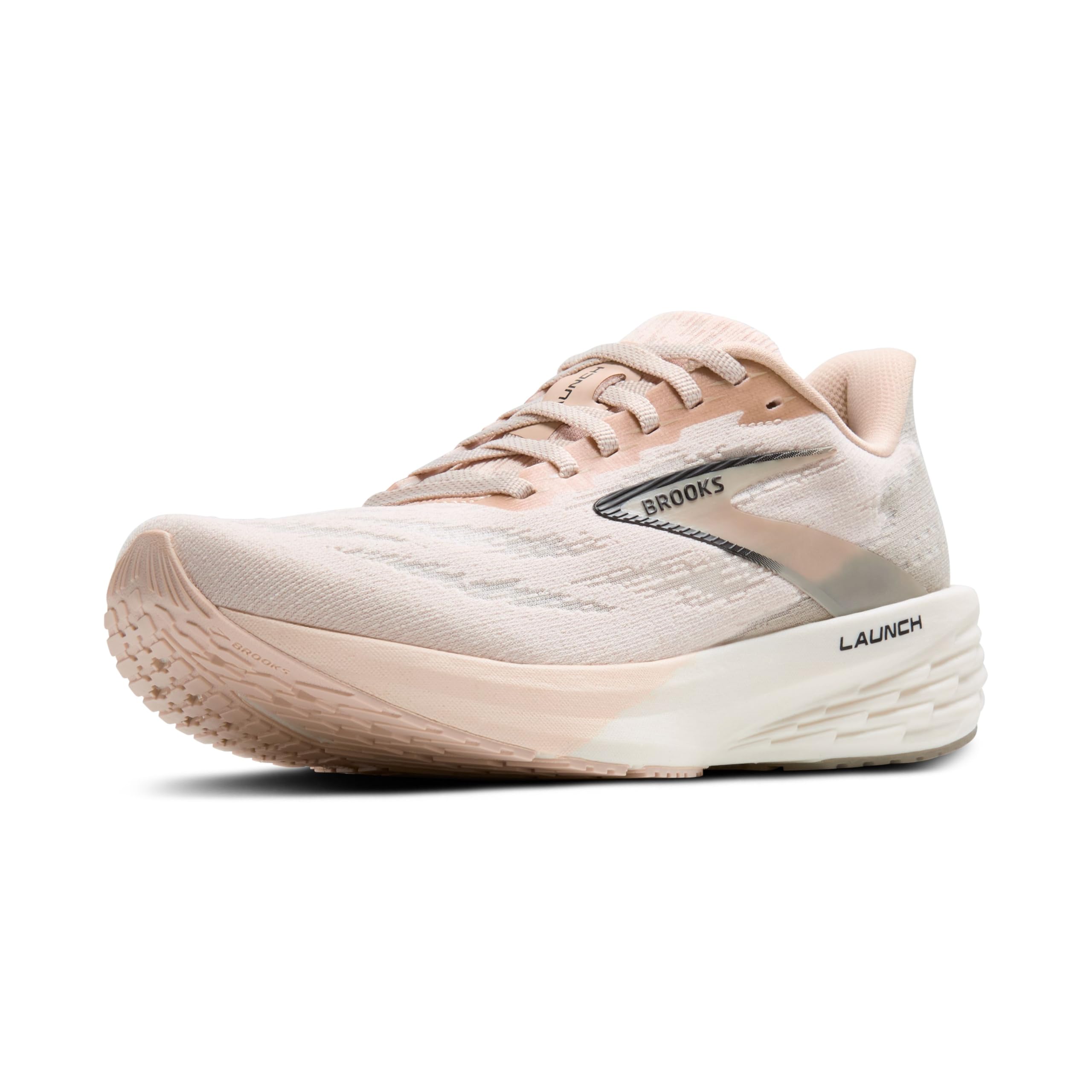 Brooks Women’s Launch 11 Neutral Running Shoe - Almond/Fog/Black - 11 Medium Image