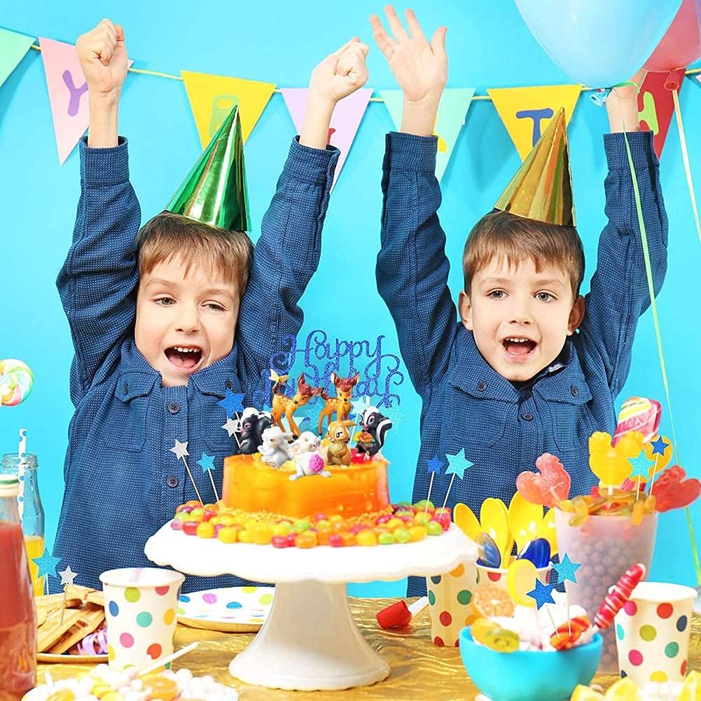 Cysj Bambi Cake Toppers 7 Pcs Ecureuil Figurine Decoration De Gateau Danniversaire De Dessin Anime Pour Enfant Fete Danniversaire Lapin Cupcake Decoration Cadeau Decorations De Gateau Decorations Et Accessoires De Fetes Betwin360 Tv