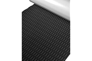 Hjdeck Universal Surfboard Pad EVA Foam Boat Flooring Decking Sheet Self-Adhesive Non-Slip Deck Grip Mat Marine Carpet for Yacht Boat Kayak Decking Golf Cart Fishing Boat RV Surfing Traction Pad