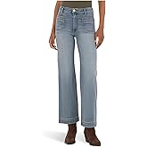 KUT from the Kloth Meg High Rise Wide Leg with Front Patch Pockets Wide Hem