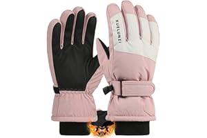 Bawnhaw Kids Winter Snow Ski Gloves Youth Boys Girls Water-Repellent Windproof Non-Slip Touchscreen Warm Fleece Cold-Weather