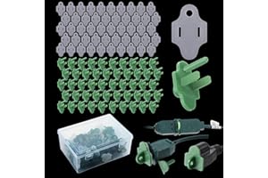 Maasechs 50 Sets Green Weatherproof Gaskets and Plug Protectors Covers Outdoor Cover Extension Gfci Cord Christmas Lighting Installation Weatherproof Kit Outdoor Stop Tripping