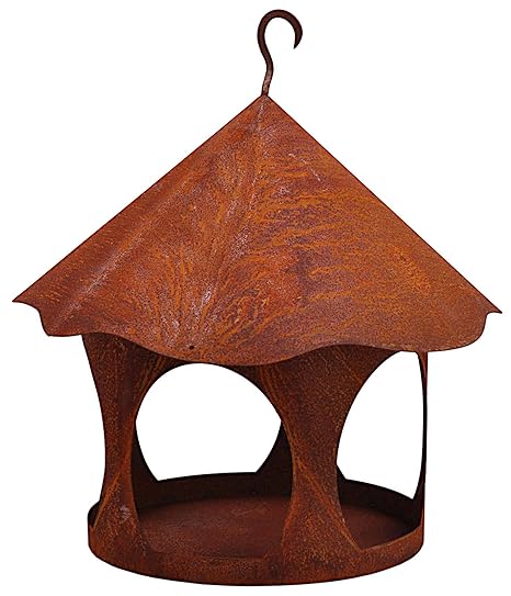 Decorative Bird House Feeder To Stand Metal Grate Amazon Co Uk