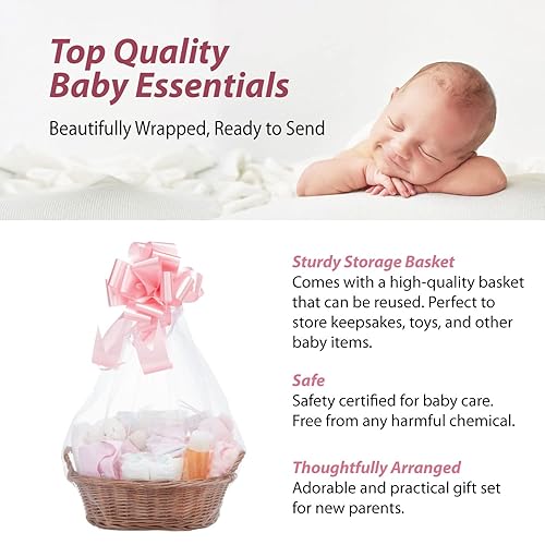 Baby Box Shop Baskets for Girls 17 Newborn Baby Essentials Gift