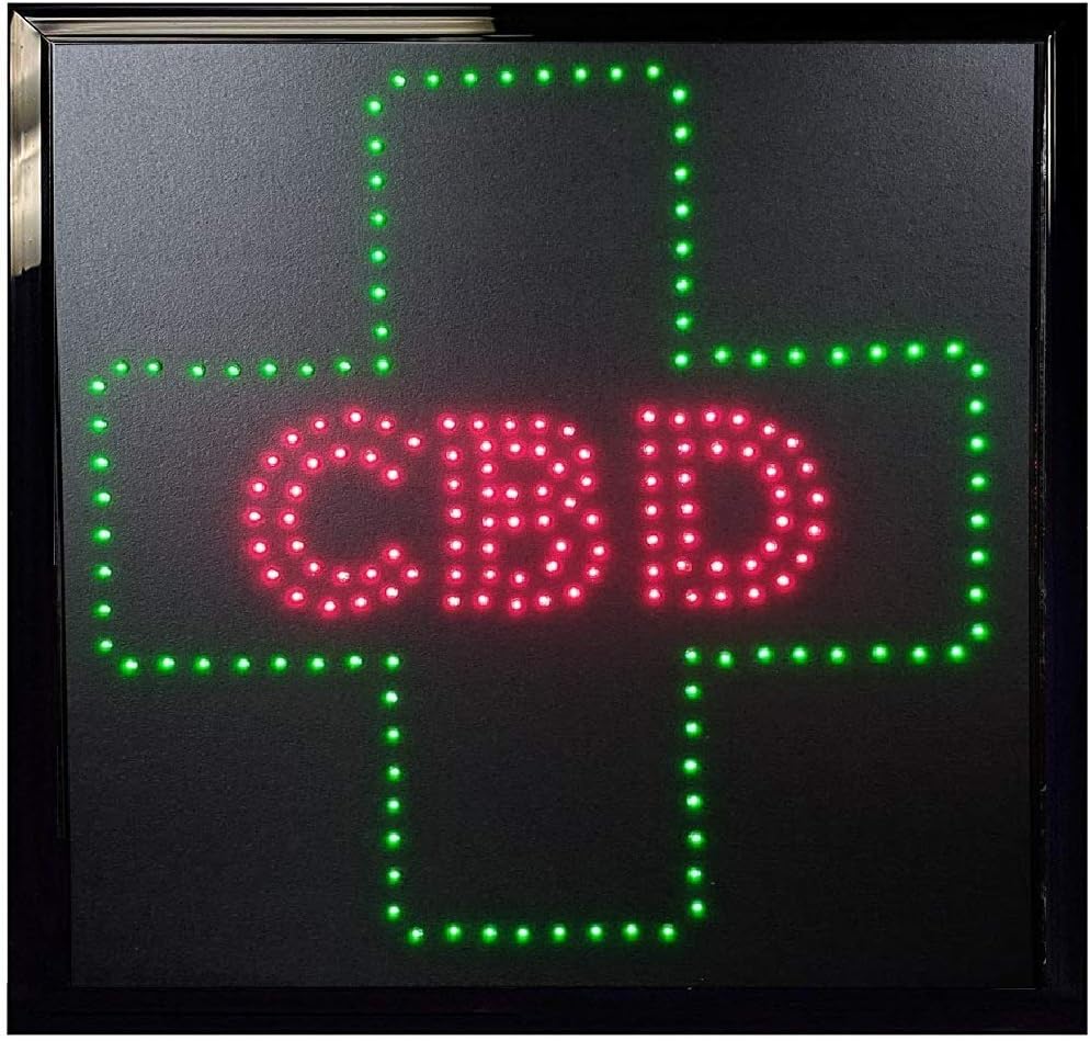 Decorative Novelty LED Signs for Wall Decor, Man Cave, Wet Bar Accessories (19"L x 19"W x 1"H, CBD)