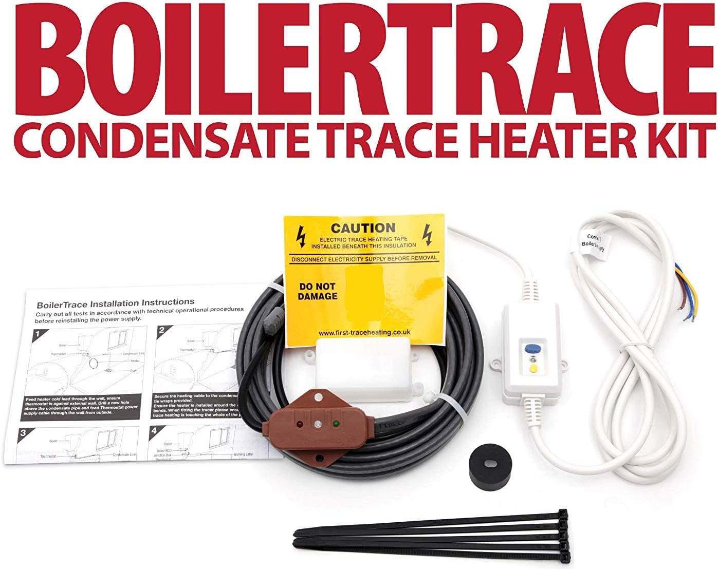 BoilerTrace Trace Heating Boiler Condensate Frost Protection Kit *All