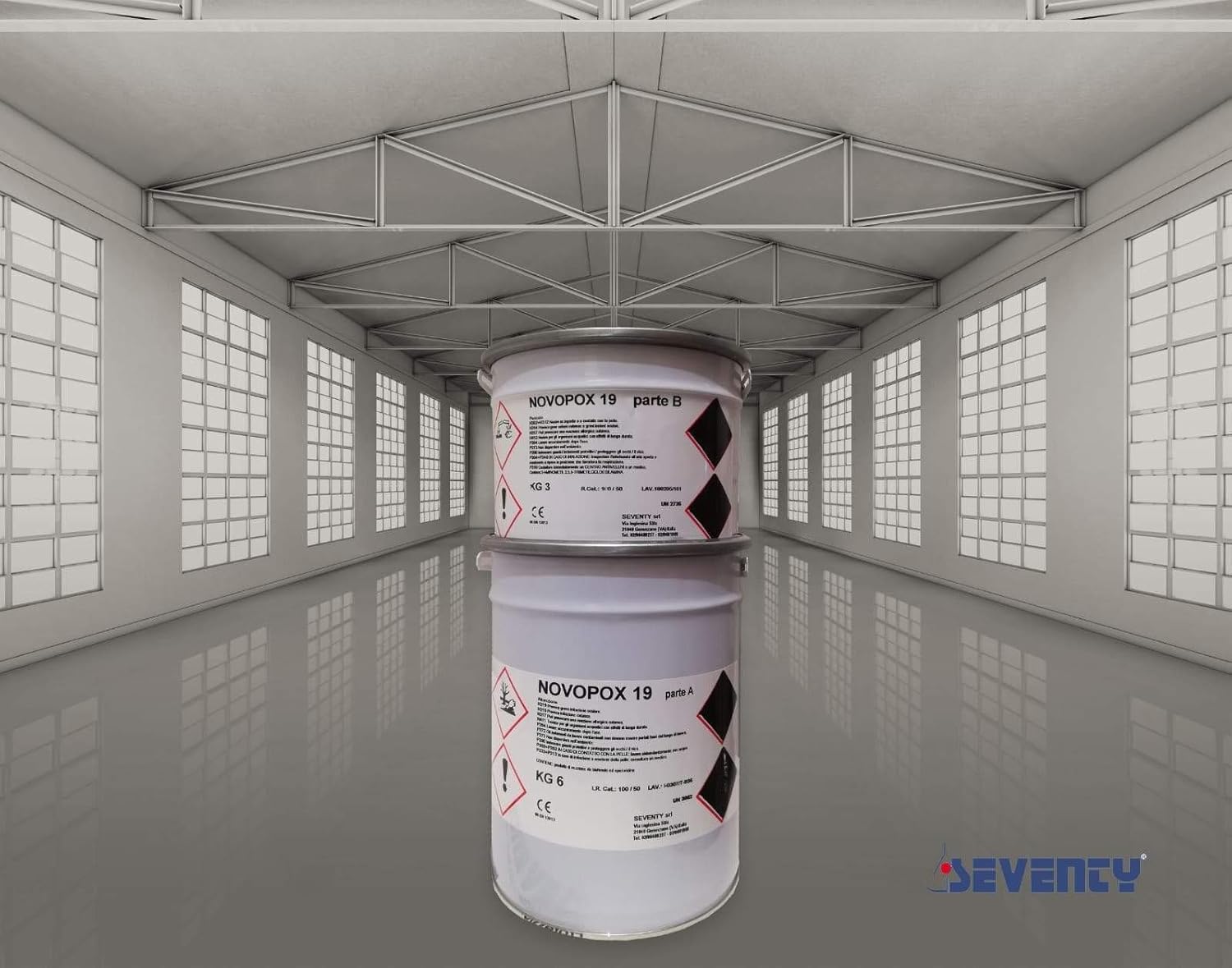 vernice per pavimento per stenciling