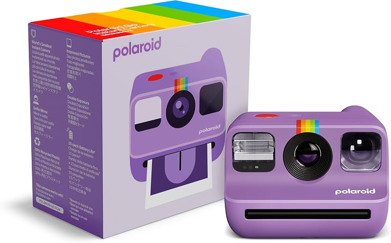 Polaroid Go Generation 2 Purple Mini Instant Camera compatible with Go Film