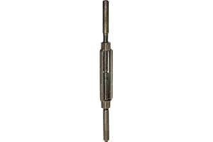 Indusco TB034IM13 Self-Colored Drop Forged Galvanized Steel Stub End Turnbuckle, 5200 lbs Working Load Limit, 3/4" Threaded Diameter x 6" Take-Up, 17" Length