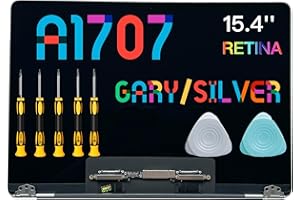 Seven Puppy Replacement for Pro Retina 15" A1707 2016-17 Late 2016 Mid 2017 EMC 3072 3162 Replacement LCD Screen Assembly (Space Gray)