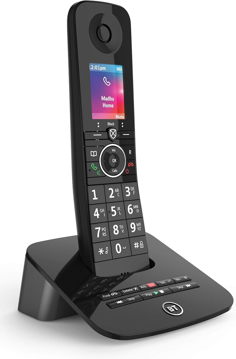 BT Premium Cordless Landline Phone 100% Nuisance Call Blocker 1 Handset