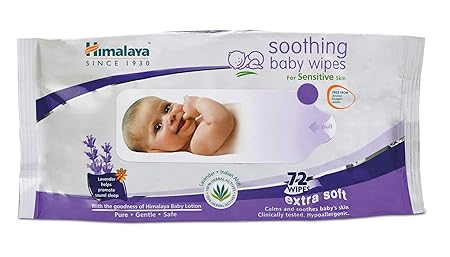 Himalaya Herbal Soothing Baby Wipes - 72 Pieces