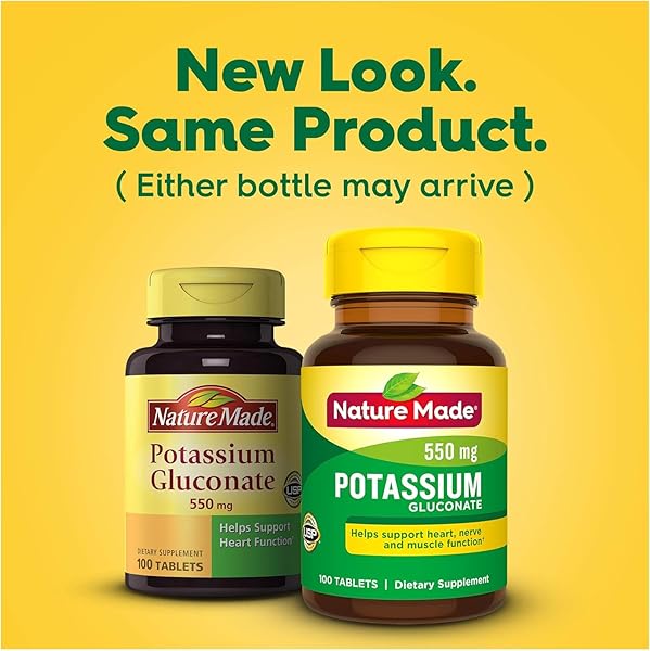 NATURE MADE POTASSIUM GLUCONATE 550MG, 100 TABLETS