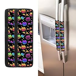 ASQVTIFE Pumpkin Refrigerator Handle Covers Set of