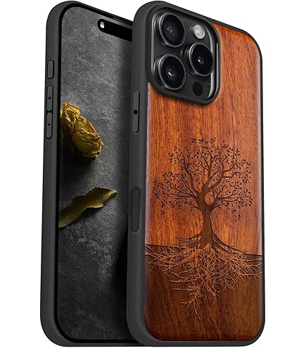 Amazon.com: Carveit Magnetic Case for iPhone 16 Pro Max Case, Wood