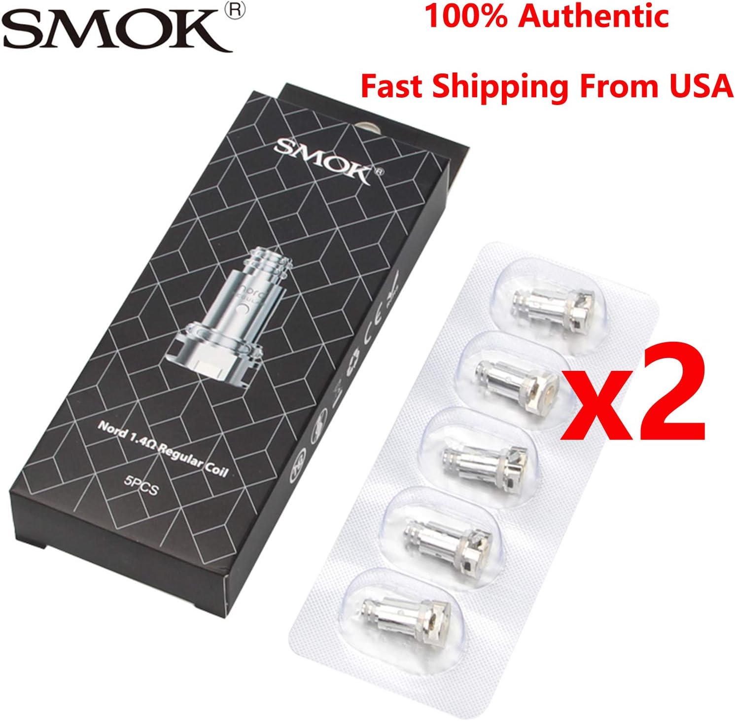 Nord Replacement Heads for Nord Pod Cartridge (Regular 1.4ohm; 10pcs)