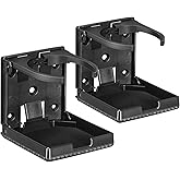 Spurtar 2pcs Car Cup Holder Fit Most Size Mugs Water Bottle Drink 2.36-3.94Inch/60-100MM Adjustable Folding Wall Car Desk Cup