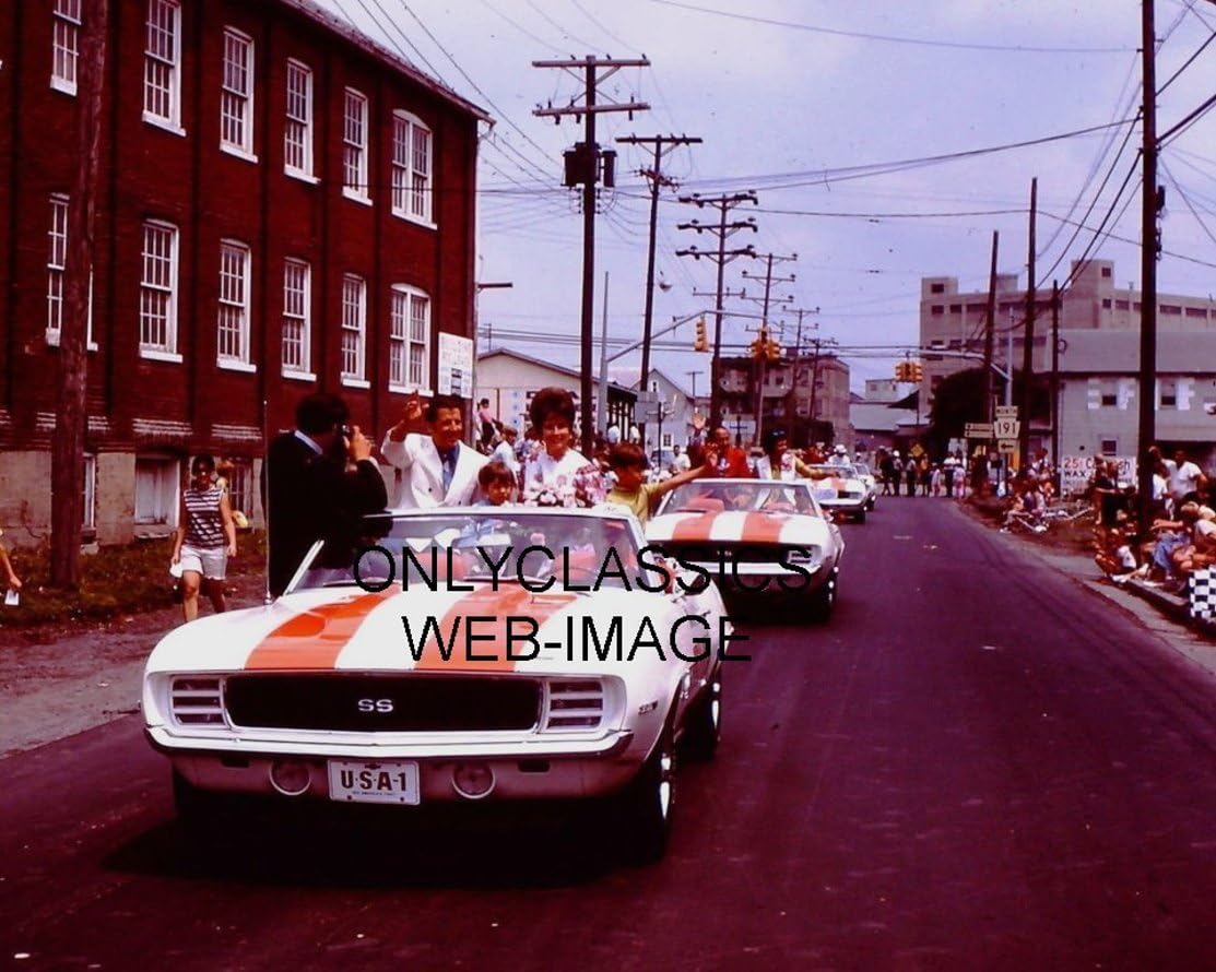 Photographs - OnlyClassics 1969 INDY 500 WINNER MARIO ANDRETTI 8X10 PHOTO CAMARO SS PACE CAR CONVERT PARADE