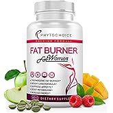 Belly Fat Burner for Women – Powerful Weight Loss Pills That Target Stubborn Belly & Thigh Fat – Thermogenic Metabolism Booster, Appetite Suppressant & Bloating Relief – Advanced Slimming Formula