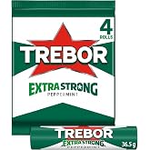 Trebor Extra Strong Mints, 146 g | Extra Strong Peppermint Hard Candy Rolls | Refreshing Mint Candy
