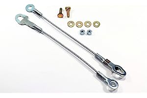 ATVWorks 2 Tailgate Cables Compatible with Polaris Ranger 500 700 800 900D (2005-2015) Tailgate (Tail Gate) Cable Kits - Replaces 7081445 & 7081215