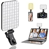 ALTSON 60 LED Portable Selfie Light Video Conference Lighting with Clip & Camera Tripod Adapter Rechargeable 2200mAh CRI 97+,