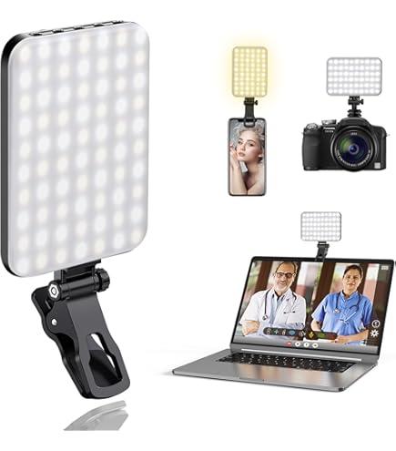 120 LED Phone Light, Selfie Light, 5000Mah Rechargeable Clip Video - View #10