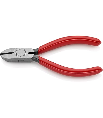 KNIPEX - 70 01 140 Tools - Diagonal Cutters (7001140), Red - Side