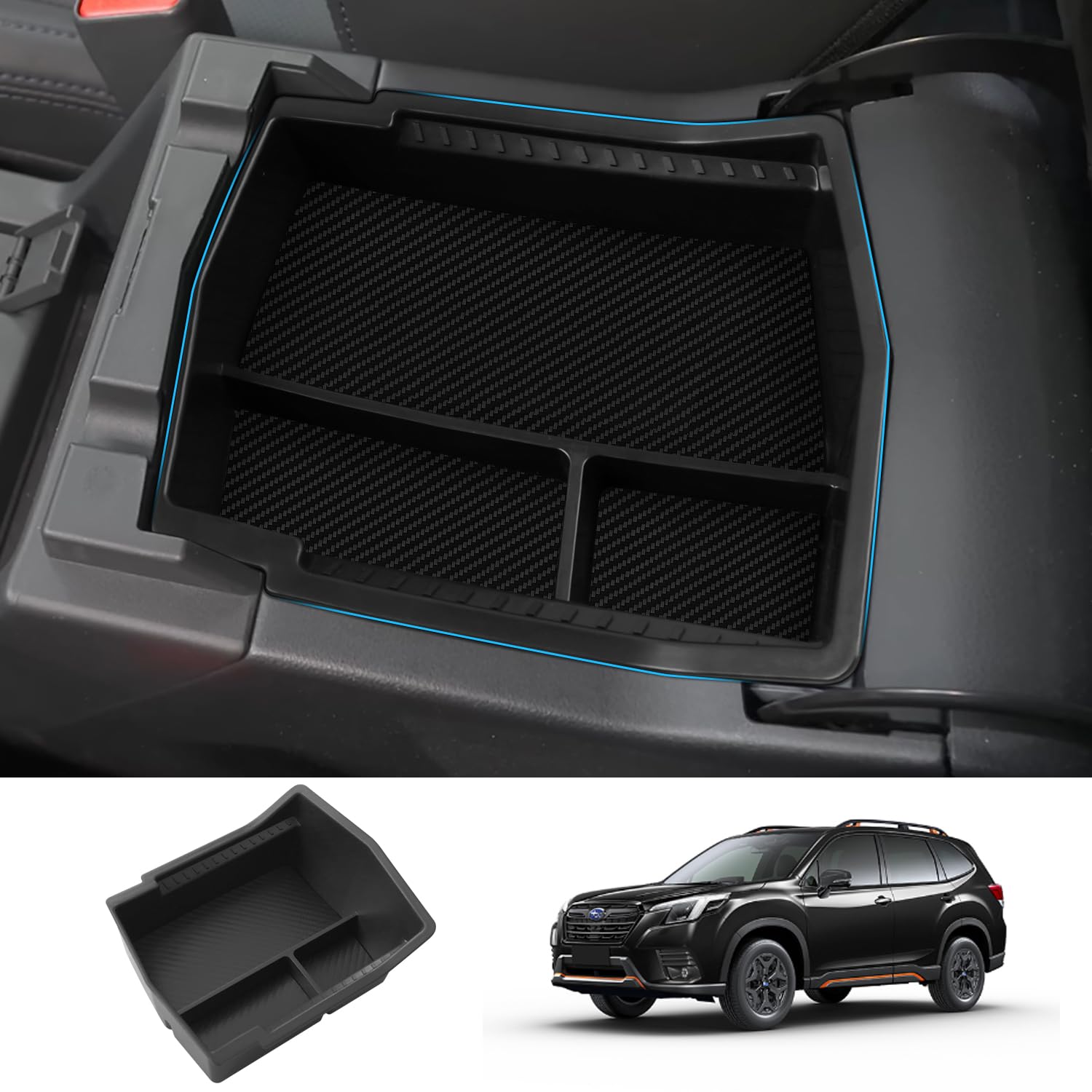 Photo 1 of Center Console Organizer for 2025 Forester Accessories 2025 Forester Base/Premium/Sport/Limited/Touring Middle Console Organizer