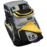 Gold BJJ Jiu Jitsu Backpack - Heavy Duty Gym Bag with Waterproof Gi Pocket
